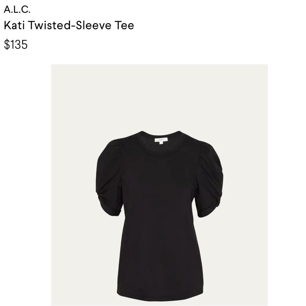 A.L.C Twisted-sleeve top